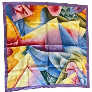 Metropolitan Museum of Art Gino Severini Multicolor Large Square Silk Scarf